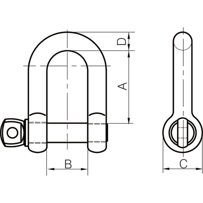 Commercial D Shackles XONA Lifting & Safety Manufacturer